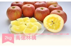 【先行予約】りんご 高徳林檎 約2kg リンゴ 林檎 令和七年産 2025年産 果物 フルーツ 山形県産 mm-riktx2