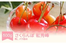 先行予約 さくらんぼ 紅秀峰 秀Lサイズ 500g バラ詰め   2026年産 令和8年産 山形県産 ns-bsslb500