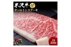 「A5ランク」米沢牛サーロインステーキ220g×1枚_B033