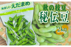 【2025年9月～10月発送分先行受付】山形秘伝の枝豆「秘伝豆」約2kg_H087(R7)