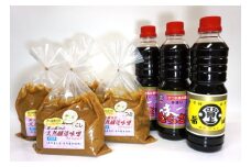 貿上醤油店詰め合わせ（米味噌、醤油、味つゆ）_E127