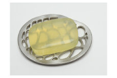 自然をモチーフとしたステンレス鋳物石鹸置き「水面soap dish」_F034