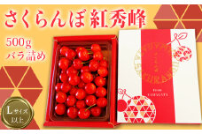 【2025年6月～7月発送】「秀品」さくらんぼ紅秀峰500g（L以上・バラ詰）_H112(R7)