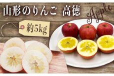 【2025年10月～11月発送分先行受付】山形のりんご（高徳）約5kg_H119(R7)