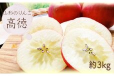 【2025年10月～11月発送分先行受付】山形のりんご（高徳）約3kg_H140(R7)