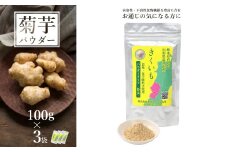 長井産菊芋（きくいも）パウダータイプ(粉末)100g×3袋_E134