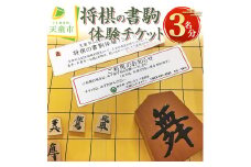 07-31-003　将棋の書駒体験チケット(3名分)