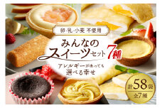 みんなのスイーツセット 【卵・乳・小麦不使用のアレルギー対応】 スイーツ セット 山形県 東根市 日東ベスト 7種 hi010-008