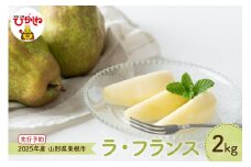【2025年産 先行予約】 洋なし「ラ・フランス」2kg 山形県 東根市 JA提供 hi003-132-1