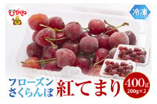 フローズンさくらんぼ「紅てまり」200g入×2P 有限会社佐藤錦提供 山形県 東根市 hi004-hi029-030
