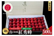 【2026年産　先行予約】真の桜桃 紅秀峰　桐箱詰め500g 山形県 東根市　hi062-054
