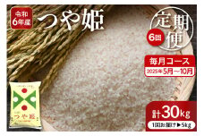 【2025年5月スタート】 特別栽培米つや姫5kg×6回(毎月)定期便【深瀬商店】山形県 東根市 hi053-031-1