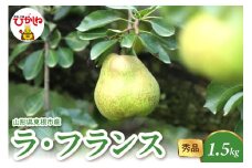 2025年産 ラ・フランス1.5kg（3-7玉） 秀品 山形県 東根市 hi082-019-1
