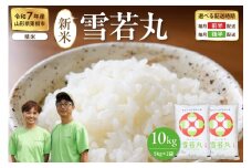 【令和7年産米】※2025年12月後半発送※ 雪若丸 10kg（5kg×2袋）山形県 東根市産　hi076-004-123