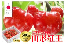2026年 「やまがた紅王」500g バラ詰め 秀品 2Lサイズ 東根農産センター提供 山形県 東根市 hi027-231