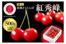 2026年 GI東根さくらんぼ「紅秀峰」500gバラ詰め 秀品 Lサイズ 東根農産センター提供 山形県 東根市 hi027-228
