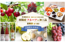 《定期便10回》 南陽産フルーツ＆加工品の定期便 『漆山果樹園』 山形県 南陽市 [930-R7]
