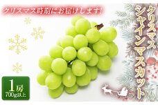 【令和6年産先行予約】 クリスマス シャインマスカット 700g以上 (1房 秀) 《令和6年12月21日～発送》 『フナヤマ農園』 山形県 南陽市 [1112]