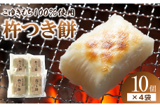 【米食味コンクール金賞受賞農園】 特別栽培こゆきもち使用 杵つき餅 4袋セット 『しまさき農園』 南陽市産 山形県 南陽市 [1264]