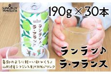 ランラン♪ラ・フランス ジュース 30本セット 『山形食品(株)』 山形県 南陽市 [1438]