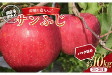 【令和7年産先行予約】 〈訳あり品 家庭用〉 りんご 「サンふじ」 約10kg (26～36玉) パック詰め 《令和7年11月中旬～発送》 『マルタニ農園』 リンゴ 山形県 南陽市 [1915]