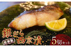 自家製 銀だら西京漬 5切セット (約50g×5切)  『マルシチ遠藤鮮魚店』 鮮魚店直送 小分け 山形県 南陽市 [1921]