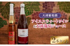 大浦葡萄酒 スチューベンセット 「アイススウィートワイン 375ml ＆ 大浦葡萄ジュース 720ml」 『(有)大浦葡萄酒』 ロゼ 極甘口 ストレートジュース 山形県 南陽市 [2075]