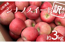 【令和6年産先行予約】 〈訳あり品 家庭用〉 りんご 「シナノスイート」 約3kg バラ詰め 《令和6年10月上旬～発送》 『カネタ髙橋青果』 リンゴ 山形県 南陽市 [2182]