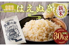 【令和7年産 新米 先行予約】 はえぬき (玄米) 30kg 《令和7年10月上旬～発送》 『田口農園』 山形南陽産 米 ご飯 農家直送 山形県 南陽市 [1503-R7]