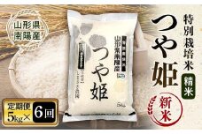 【令和7年産 新米 先行予約】 【米食味コンクール金賞受賞農園】 《定期便6回》 特別栽培米 つや姫 5kg×6か月 《令和7年10月中旬～発送》 『しまさき農園』 山形南陽産 米 白米 精米 ご飯 農家直送 山形県 南陽市 [2397-R7]