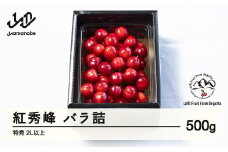 《先行予約》2025年 山形県産 さくらんぼ 紅秀峰 バラ詰 500g 特秀 2L以上 F20A-923