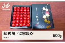 《先行予約》贈答用 2025年 山形県産さくらんぼ 紅秀峰 化粧詰 500g 特秀 3L  F21A-236