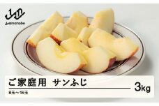 【農業者支援】≪ 先行予約≫ ご家庭用 2025年度 山形県産 サンふじ りんご 3kg（8玉～16玉） 2025年12月上旬から順次発送 林檎 リンゴ 秋果実 冬 果物 くだもの フルーツ 訳あり ご自宅用 農家 支援品 産地直送 F21A-306