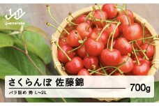≪先行予約≫ 2025年 山形県産 さくらんぼ 佐藤錦 バラ詰め 700g 秀 L～2L混合 2025年6月中旬頃から順次発送 サクランボ フルーツ くだもの 果物 F21A-433