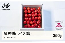 《先行予約》2025年 山形県産 さくらんぼ 紅秀峰 バラ詰 350g 秀 L～2L サクランボ F21A-479
