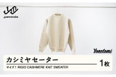 ≪先行予約≫ Yonetomi RIGID CASHMERE KNIT SWEATER カシミヤセーター 服 洋服 ユニセックス メンズ レディース ブランド 数量限定 山形県 山辺町 yt-ytsww1