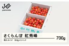 《先行予約》 さくらんぼ 紅秀峰 秀2Lサイズ 700g (350gx2) バラ詰め 2026年産 令和8年産 山形県産 ns-bss2b700