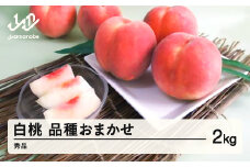 《先行予約》2024年 山形県産 品種おまかせ 白桃 秀 約2kg 桃 もも se-mohtx2