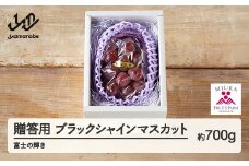 《先行予約》2025年 山形県山辺町産 贈答用 ブラックシャインマスカット （約700g） 富士の輝 ぶどう 1房 令和7年産 2025年産 果物 フルーツ2025年9月下旬から順次発送 bg-bufkx700