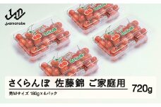 《先行予約》さくらんぼ 佐藤錦 秀Mサイズ ご家庭用 フードパック720g(180g×4パック） 2026年産 令和8年産 山形県産 ns-snsmp800