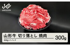 山形牛 焼肉用 切り落とし 300g  部位お任せ 形不揃い 牛肉 高橋畜産  ※沖縄・離島への配送不可 tc-gnxog300