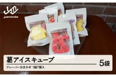 フルーツ葛アイスキューブ フレーバーおまかせ 5袋入り  cy-swkax5