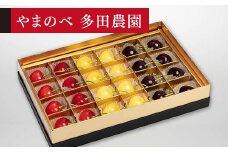 【珠玉の月山錦・紅秀峰・サミット】みやび箱 24粒【やまのべ多田耕太郎のさくらんぼ 多田農園】