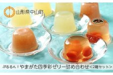 ぷるるん！やまがた四季彩ゼリー詰め合わせ＜2箱セット＞ 4種類計16個