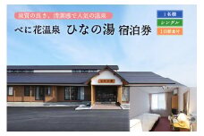 べに花温泉ひなの宿シングル宿泊券