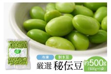 厳選「秘伝豆」（冷凍剥き豆）約500g（1袋）【かほくらし社】