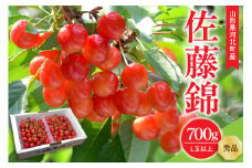 【令和7年産】さくらんぼ 佐藤錦 700g(350g×2パック) L玉以上 ギフト箱入 秀品 山形県産【山形eLab】
