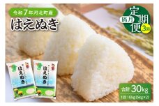 【令和7年産米】※2026年3月下旬開始※ はえぬき30kg（10kg×3ヶ月）隔月定期便 山形県産 【JAさがえ西村山】ka008-007d-r7-03073