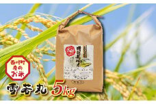 FYN9-204 山形県西川町産 雪若丸 5kg 白米 ツヤ 食感 粘り 