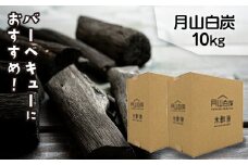 FYN9-211 月山白炭 10kg 月山白炭と木酢液セット 山形県 西川町 バーベキュー 炭 BBQ キャンプ